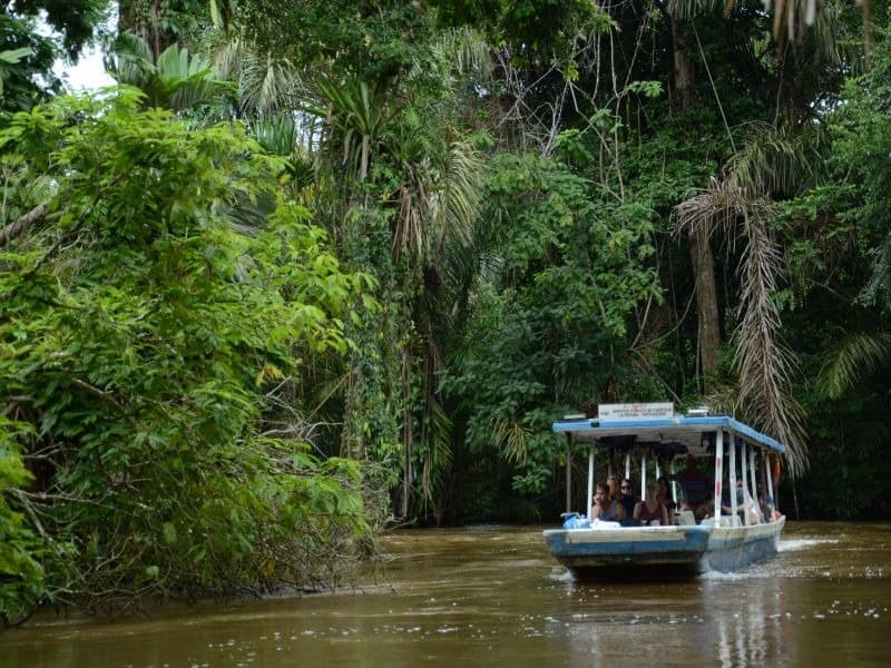 Bootsfahrt im Regenwald von Costa Rica